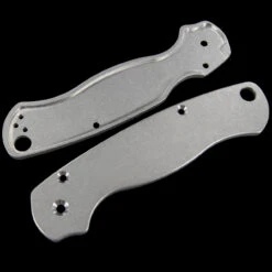 Titech Spyderco PM2 Stone Washed Titanium Scales -Nitecore || Fenix Officials HH SC SW P2 02613.1635785471