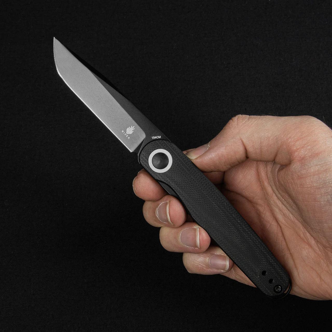 Kizer Squidward G10 Black Folding Knife 6 Kizer Squidward G10 Black Folding Knife - Image 4