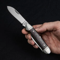 Rough Rider Canoe G10 Black And Red Penknife -Nitecore || Fenix Officials RR2297 87022.1687343069