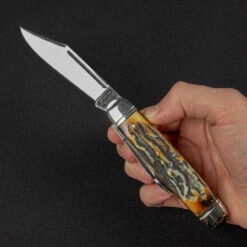 Rough Rider Cattleman Cinnamon Folding Knife -Nitecore || Fenix Officials RR2430.1 55515.1695741965.1280.1280 82065.1695892942