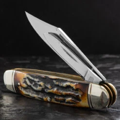 Rough Rider Cattleman Cinnamon Folding Knife -Nitecore || Fenix Officials RR2430.3 62276.1695741965.1280.1280 63255.1695892942