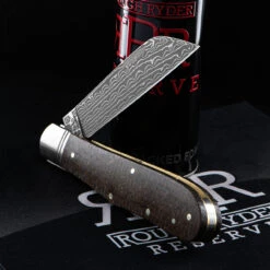 Rough Ryder Reserve Humpback Jack Damascus Folding Knife -Nitecore || Fenix Officials RRR024D.3 31017.1686232129