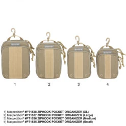 Maxpedition Ziphook Pocket Organiser Medium -Nitecore || Fenix Officials maxp 1536det14 26925.1662381664