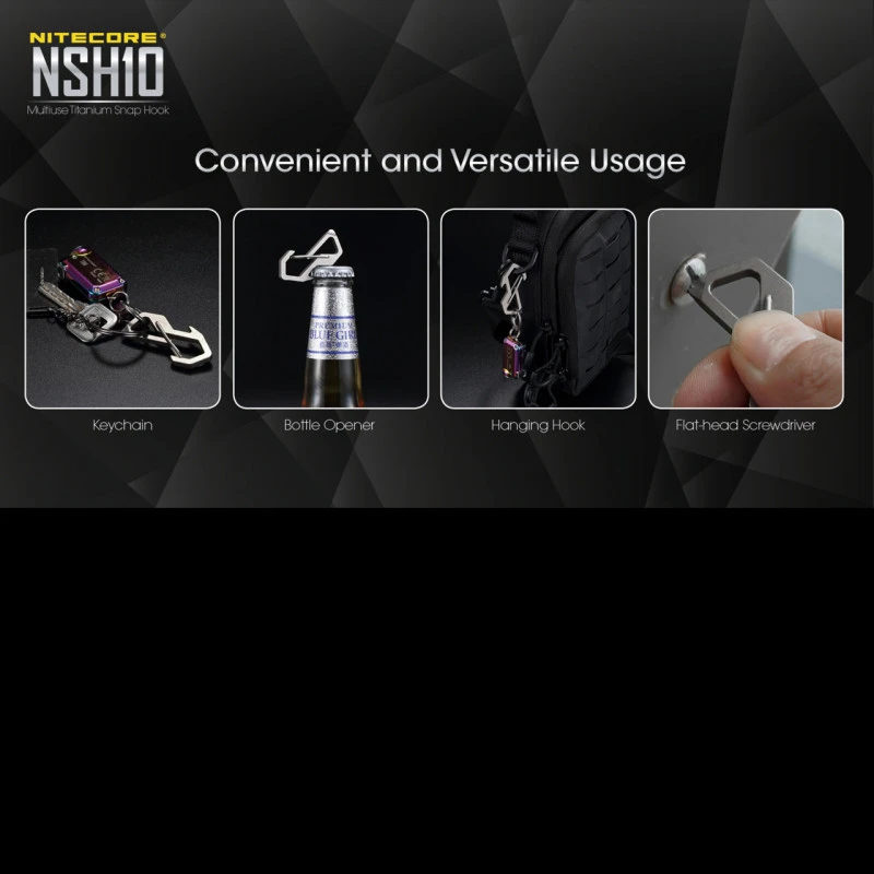 Nitecore NSH10 Snap Hook 4 Nitecore NSH10 Snap Hook - Image 2