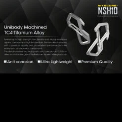 Nitecore NSH10 Snap Hook 11 Nitecore NSH10 Snap Hook -Nitecore || Fenix Officials nitecore nsh10det 81759.1590675976