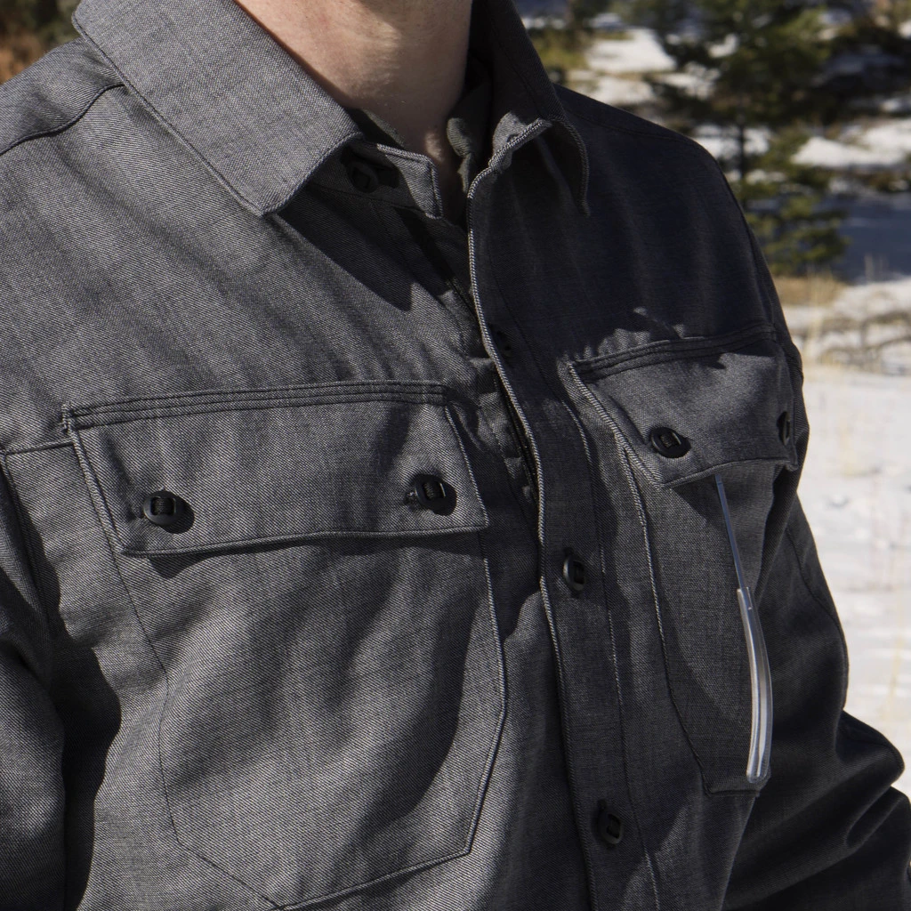 TAD Highland Shirt Heather Charcoal 3 TAD Highland Shirt Heather Charcoal