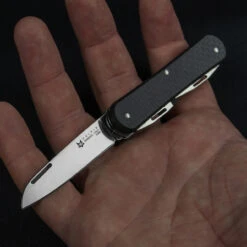 Fox Vulpis 4 Saw Carbon Fibre Penknife -Nitecore || Fenix Officials vulpisCFdet3 04324.1686567908